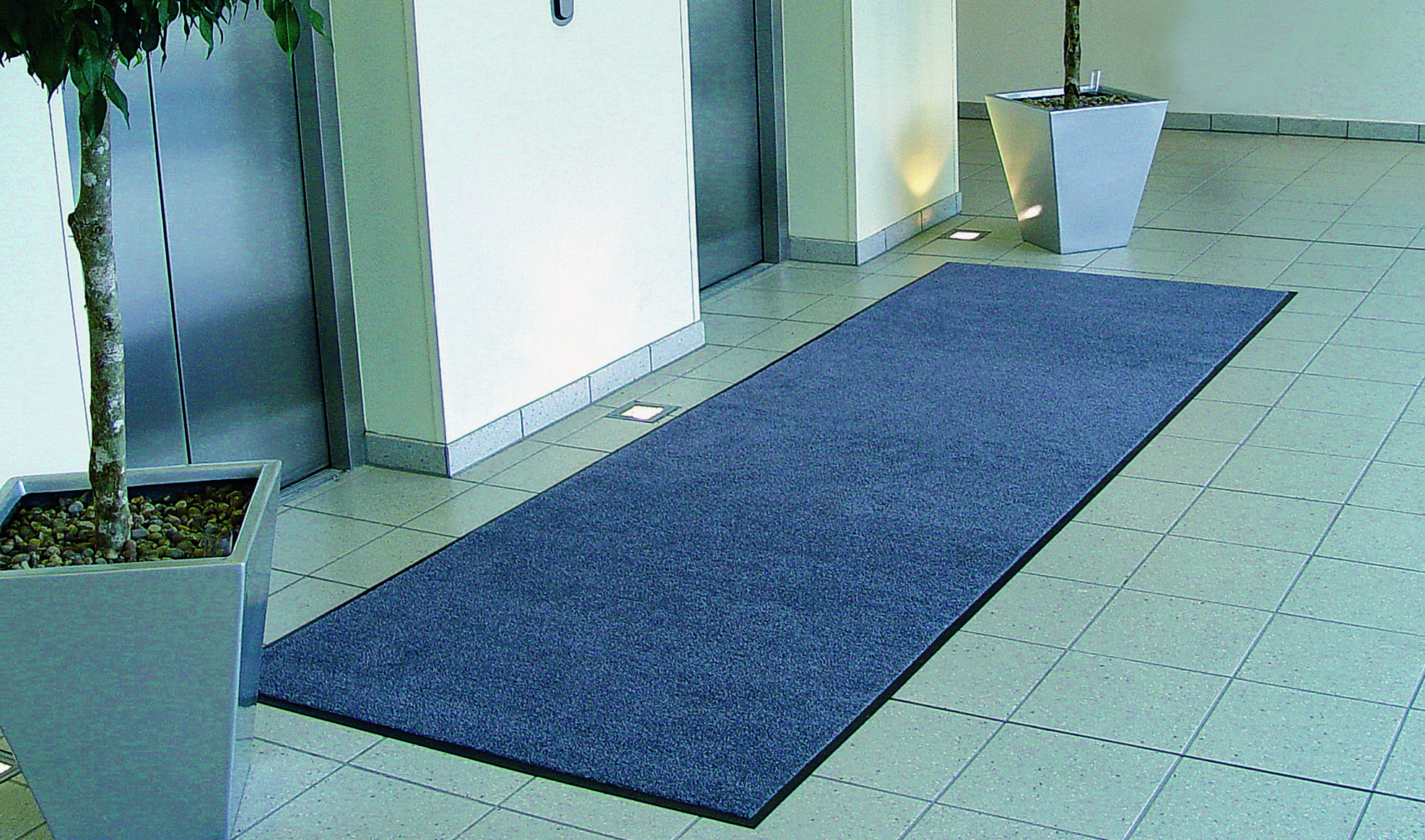 Washable Entrance Mat 115x175cm (4'x6') Black Steel